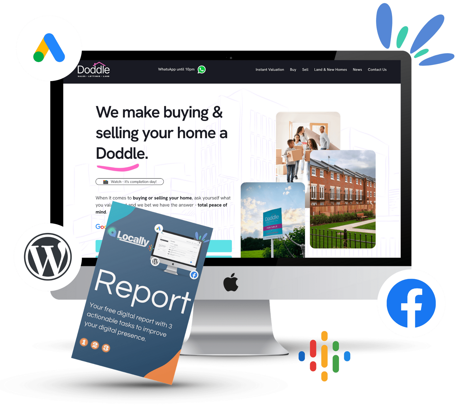 Website Design and Build for Doddle Homes LTD